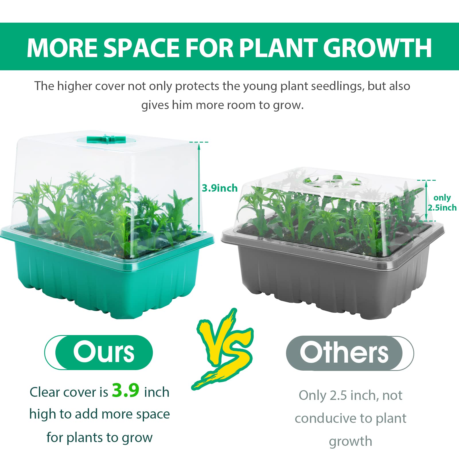 Yskea grow light full-spectrum delivers balanced light for steady indoor plant growth.