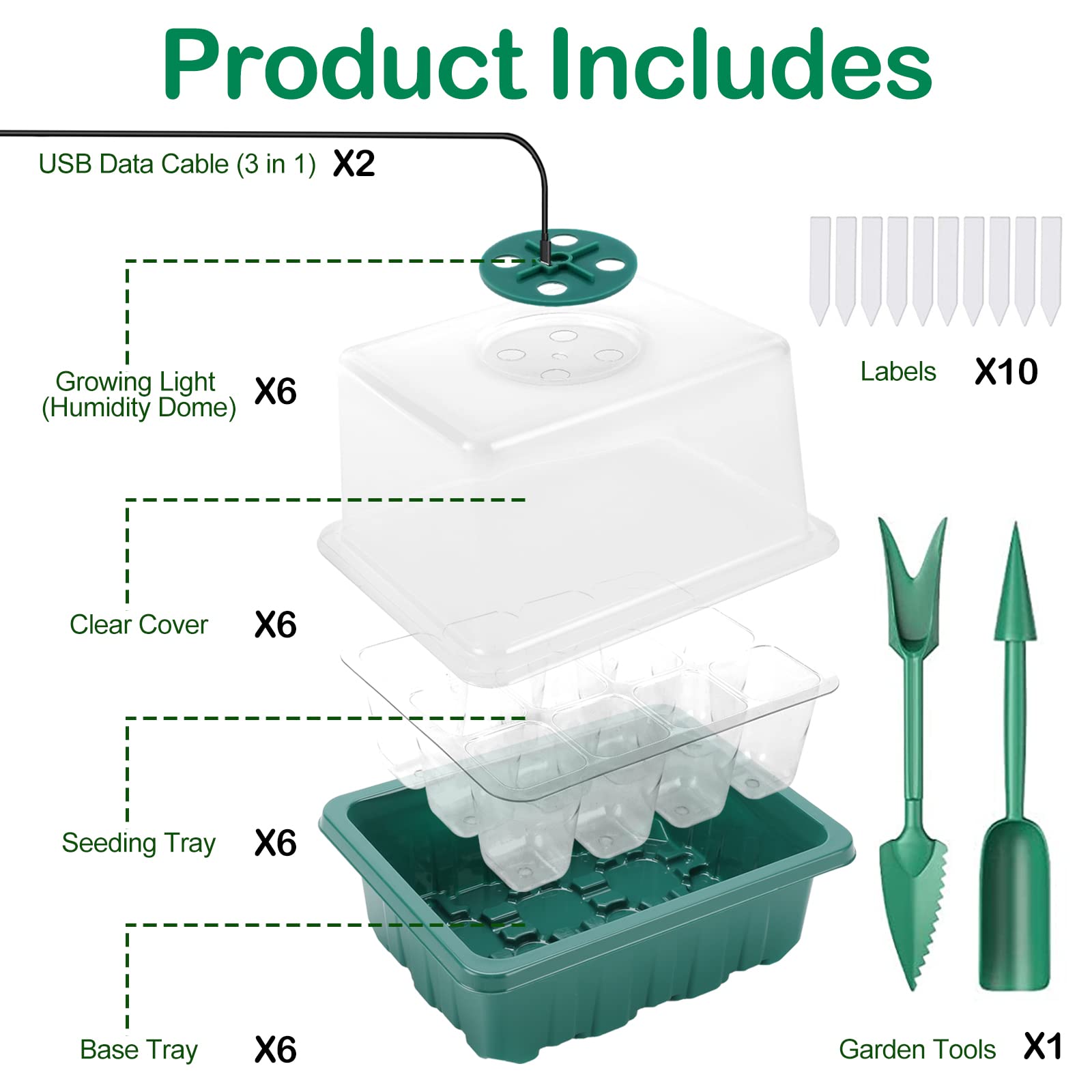 Yskea adjustable humidity domes help tailor moisture for seeds.