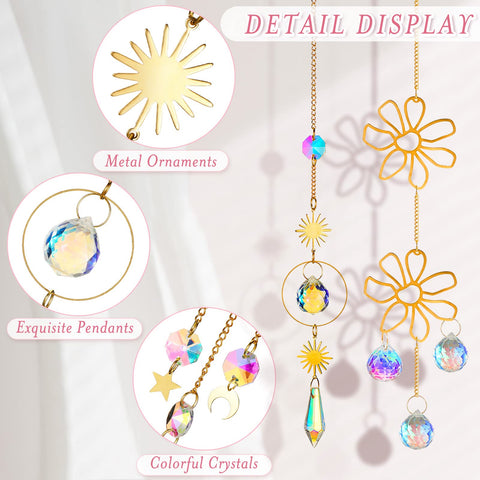 Ysleen rainbow suncatcher dining room adds colorful focal points