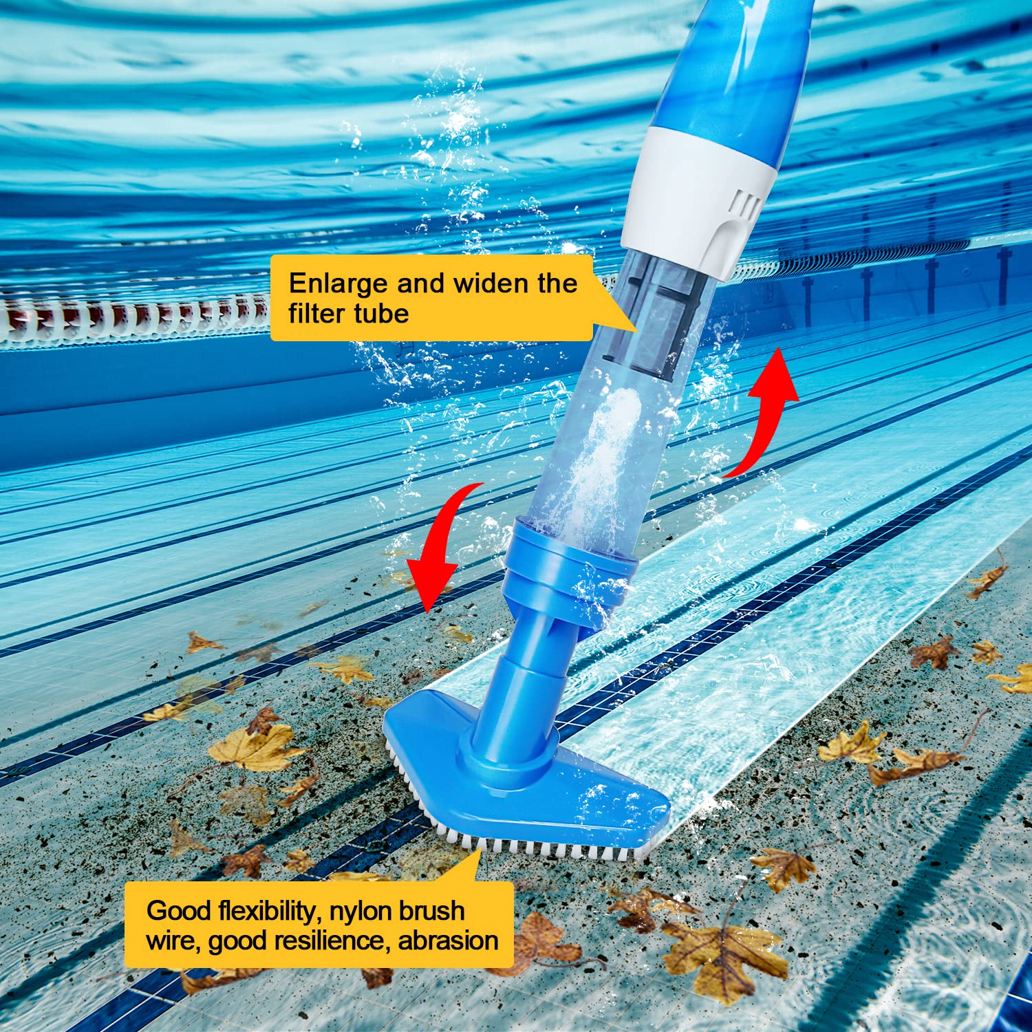YSMJ 90-minute runtime enables thorough pool cleaning