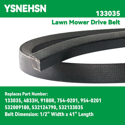 YSNEHSN 12x41 belt compatibility with MTD models for easy replacement