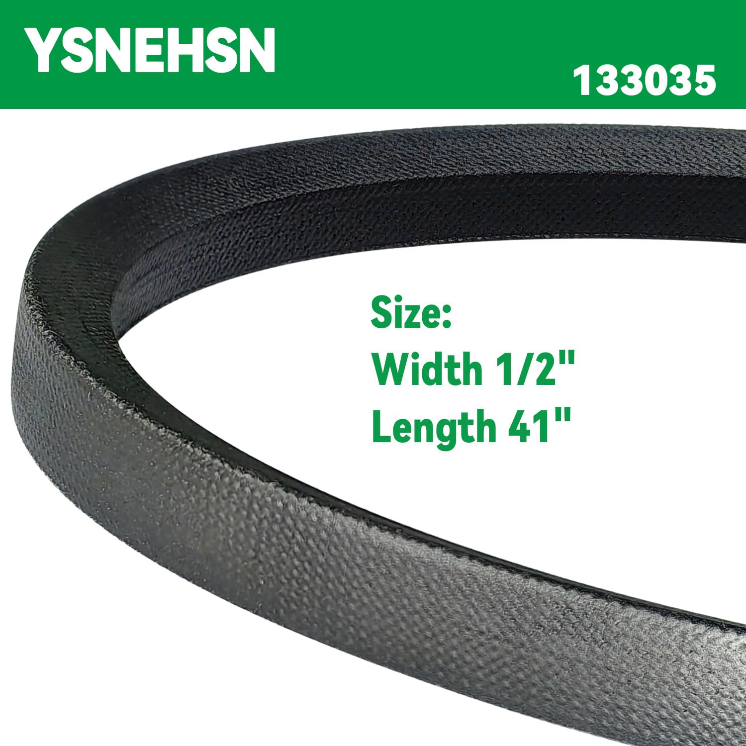 YSNEHSN 12x41 V-belt design supports durable cutting performance