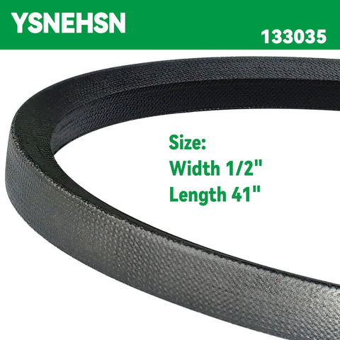 YSNEHSN 12x41 V-belt design supports durable cutting performance