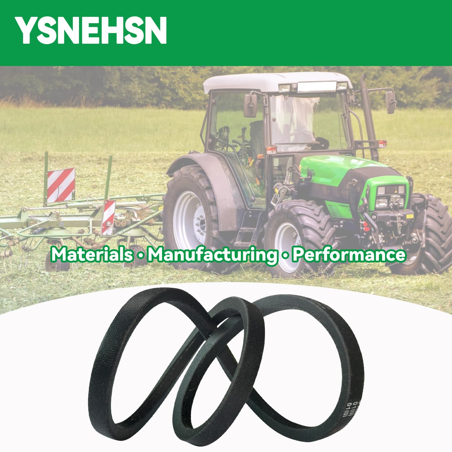 YSNEHSN natural rubber belt emphasizing flexibility and durability.