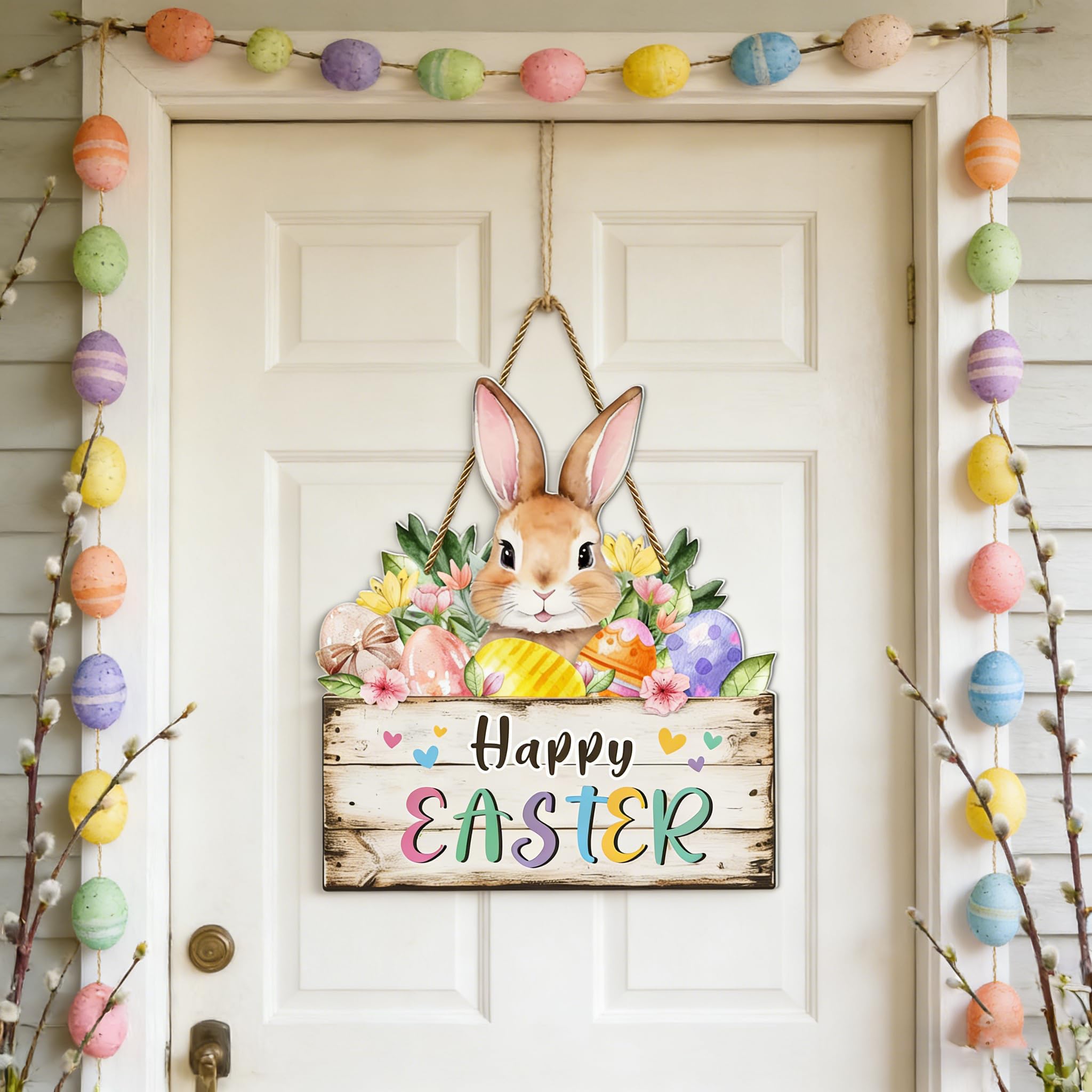 YSUNZIA versatile Easter decor for porch, wall, or classroom celebrations.