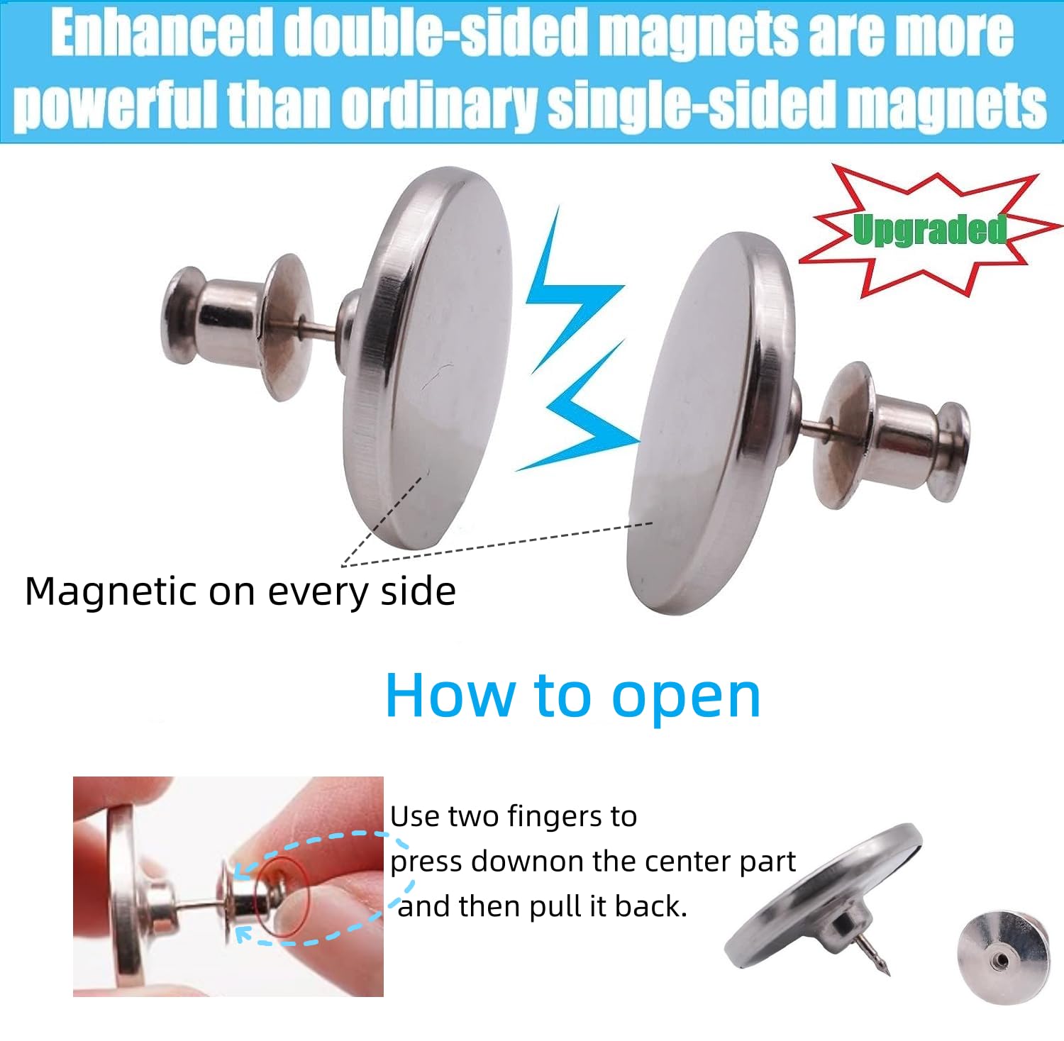 Yteseery magnetic closure easy install magnets for quick curtain setup