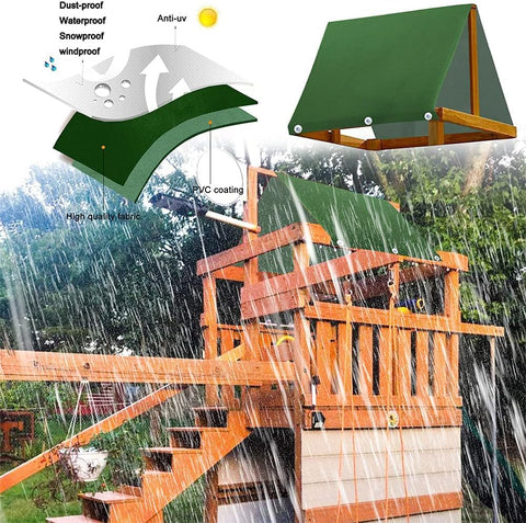 YtotY swing canopy fits most wooden sets for durable outdoor use.