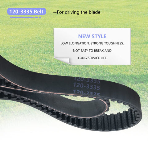 Ytpoools belt maintains tension to prevent blade overlap during mowing.