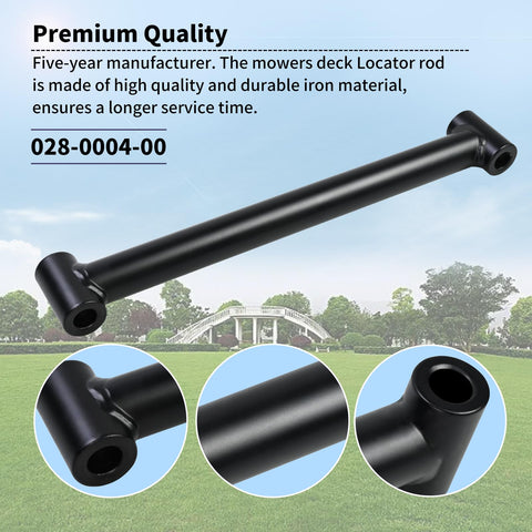 Ytpoools 028000400 deck locator rod compatible with MZ, ZT Elite, ZT Avenger, Bad Boy mowers.