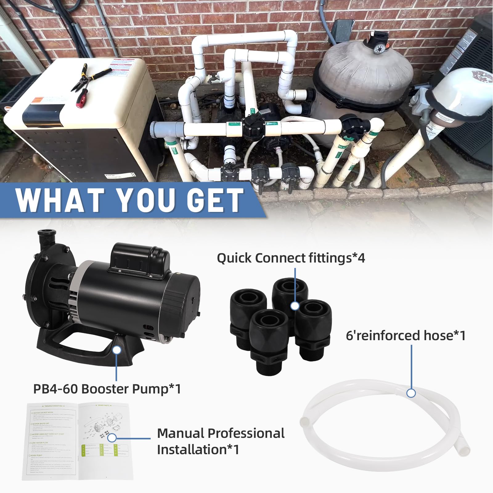 Ytrica PB4-60 dimensions and components highlighted for replacement