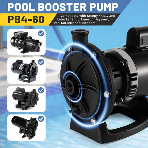 Ytrica PB460 compatibility chart displaying Polaris models and compatible cleaners