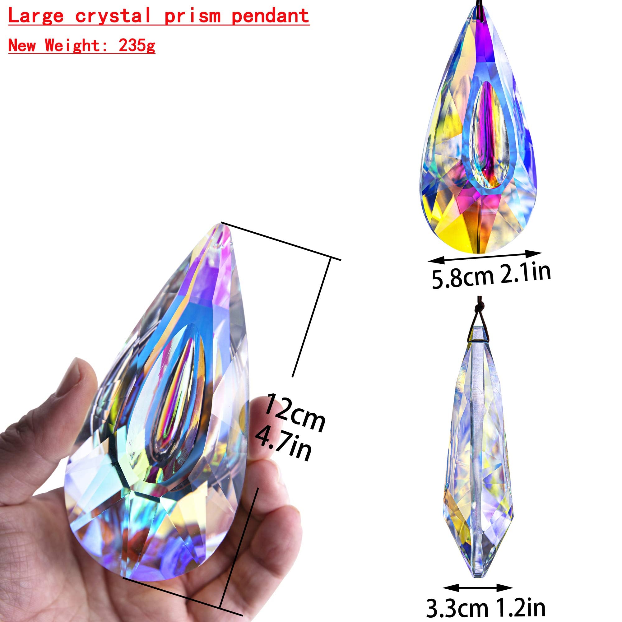 YU FENG AB-colored crystal prism provides shimmering colors to brighten the room