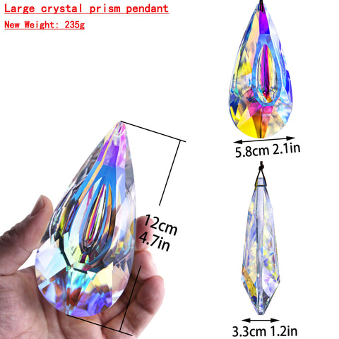 YU FENG AB-colored crystal prism provides shimmering colors to brighten the room