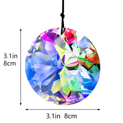 YU FENG chandelier-style crystal prism decor accent in room