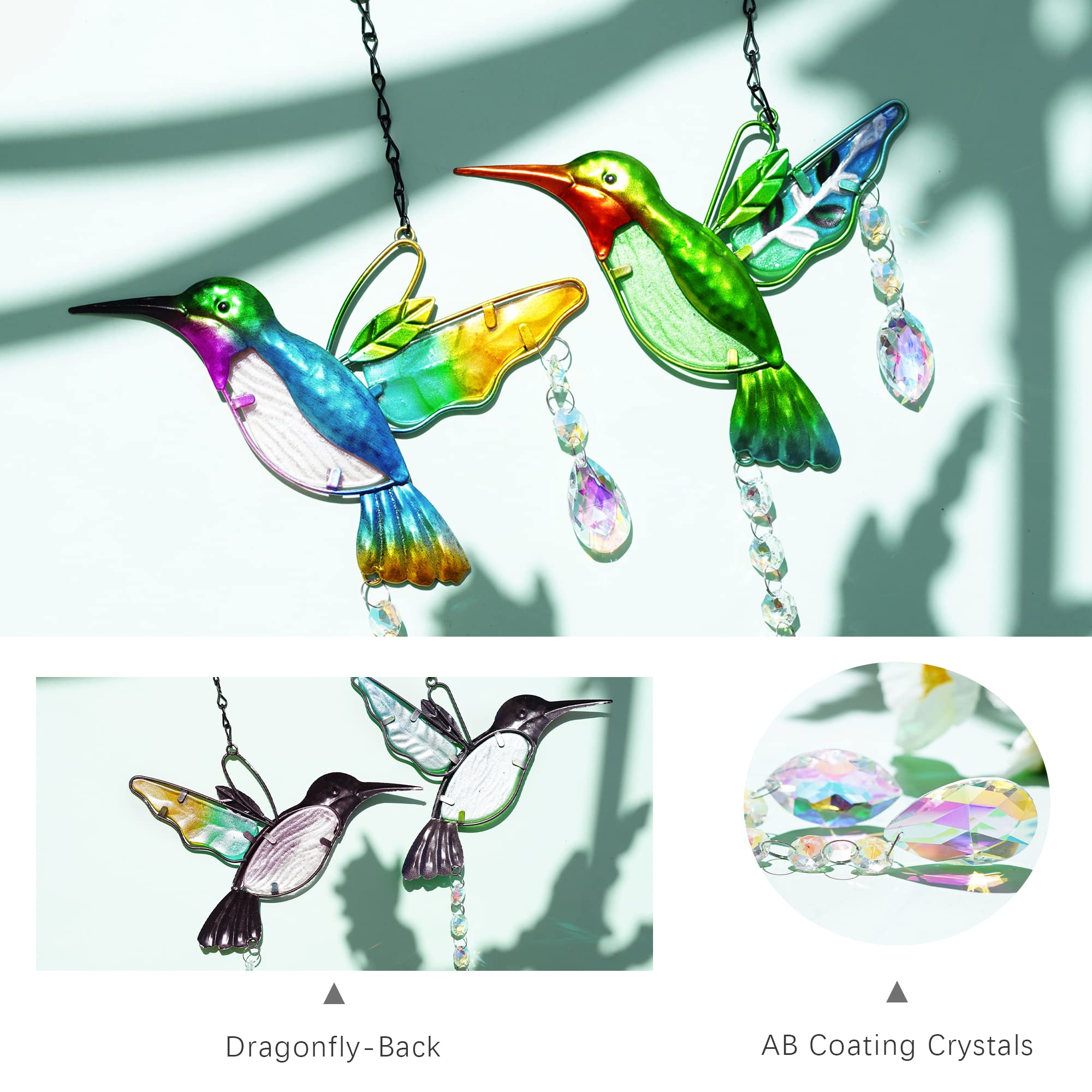 YU FENG Christmas tree suncatcher adds festive color and glow