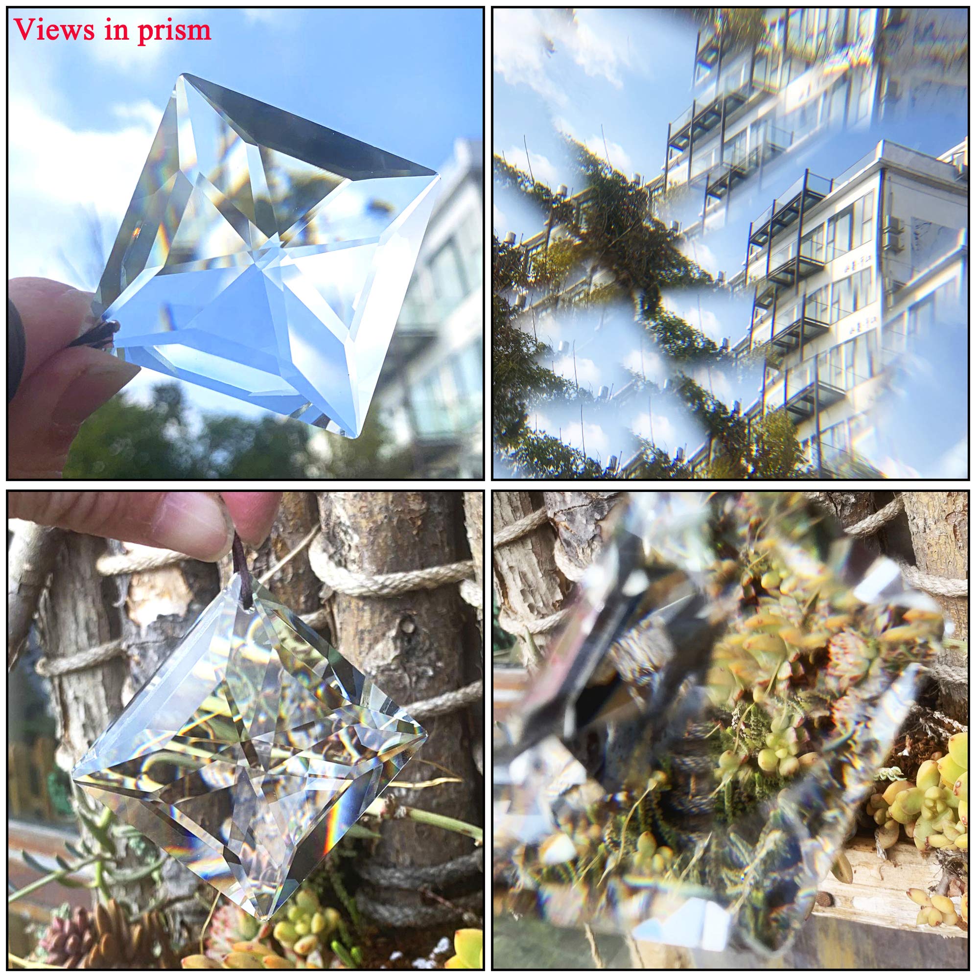 YU FENG crystal decor suitable for windows, gardens, and car mirrors.
