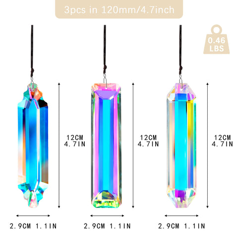 YU FENG crystal suncatcher rectangle garden hanging adds colorful light in sunny spaces.