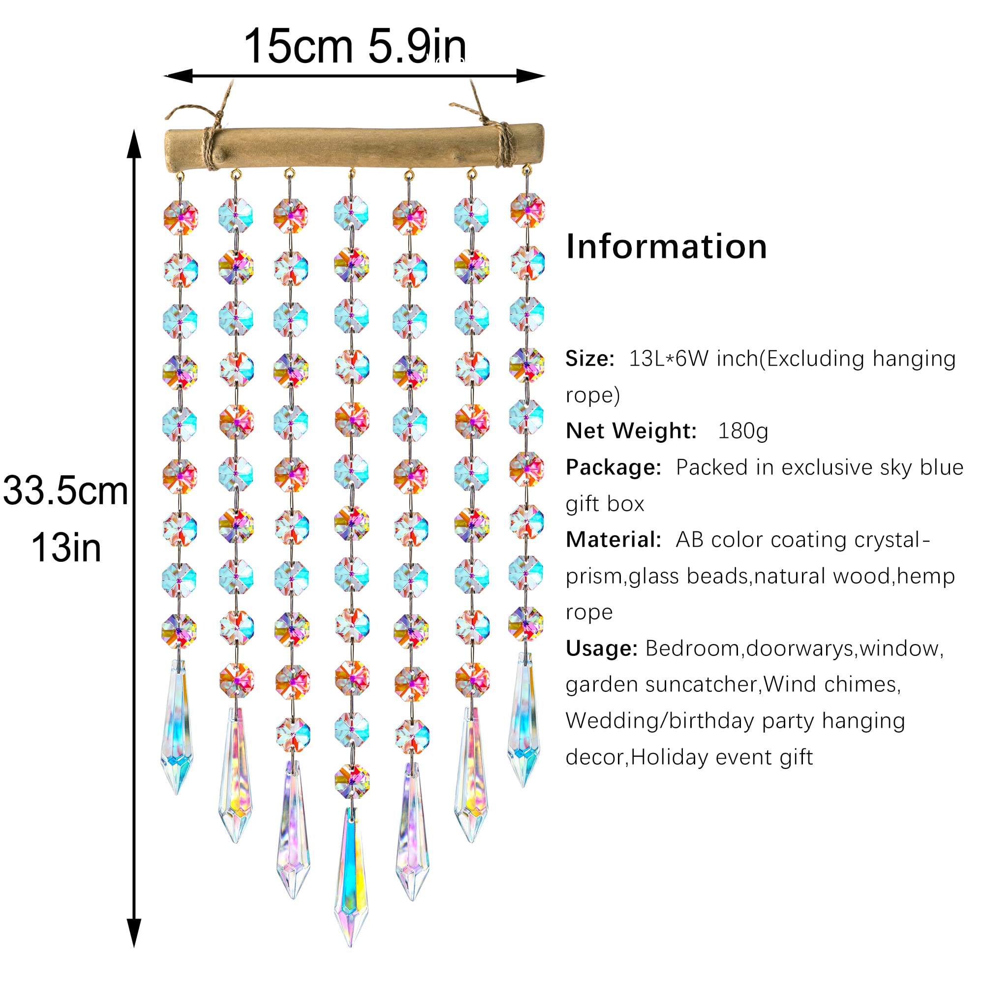 YU FENG natural wood stem hanging ornament for easy display
