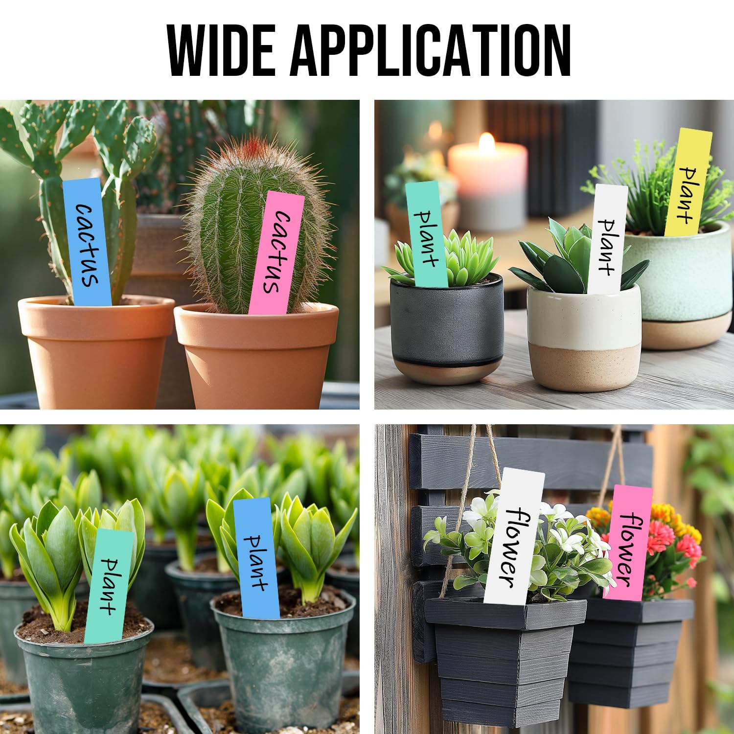 Yuanling durable garden labels pack supports long-term organization and easy rotation of crops