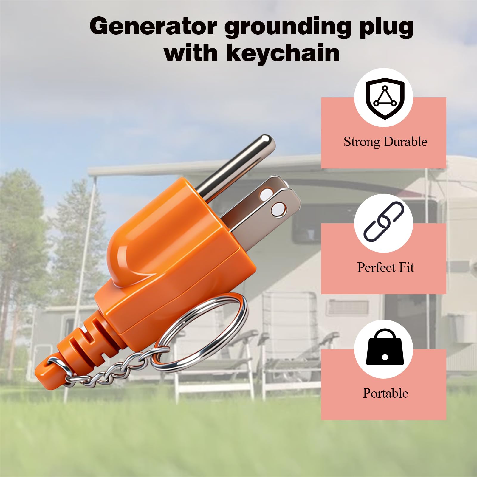 Yubunt two-pack grounding plug ready for outdoor power needs.
