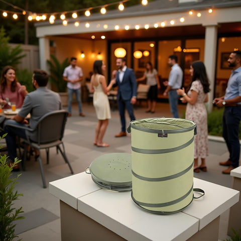 YUDI & GARDEN folds to compact size for space-saving storage.