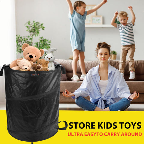 YUDI & GARDEN 45-gallon container empties quickly for convenient disposal.