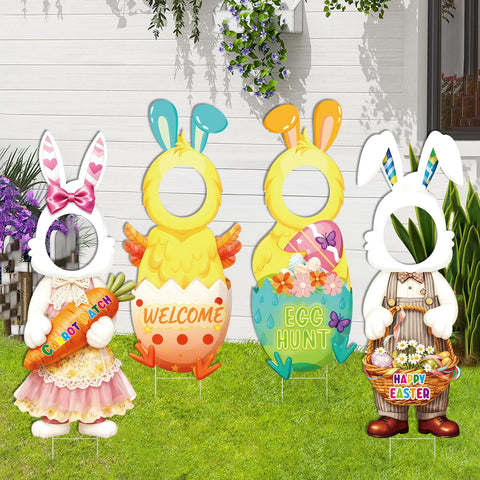 Yudlto Easter yard sign happy easter adds festive signage for welcoming guests.