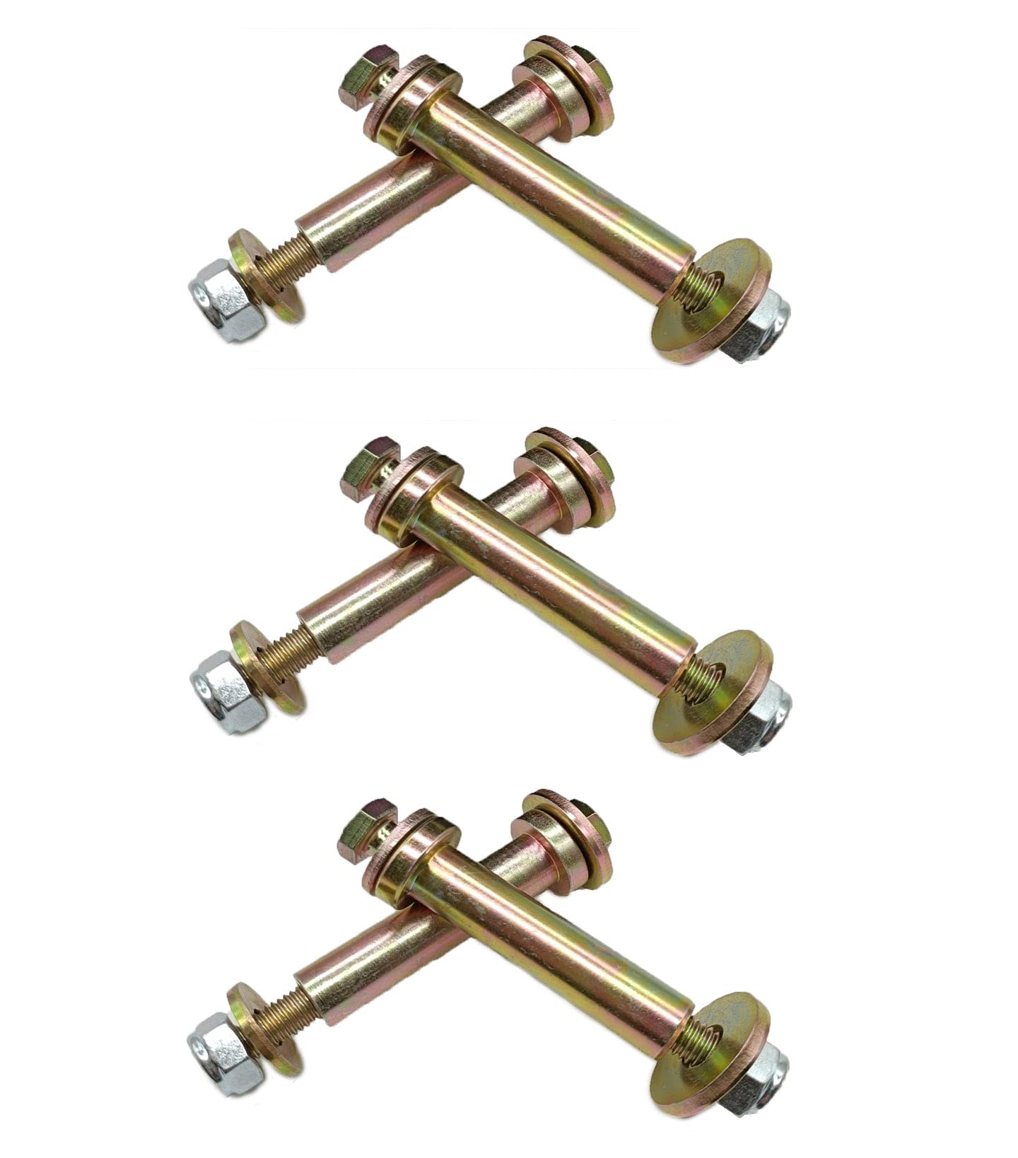 Yue Exmark universal wheel kit in-use on mower for quick replacements.