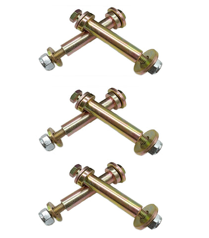 Yue Exmark universal wheel kit in-use on mower for quick replacements.