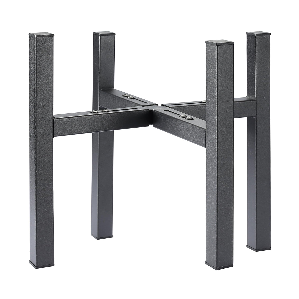YueTong 2-pack adjustable plant stands assembled with large pots ready for display