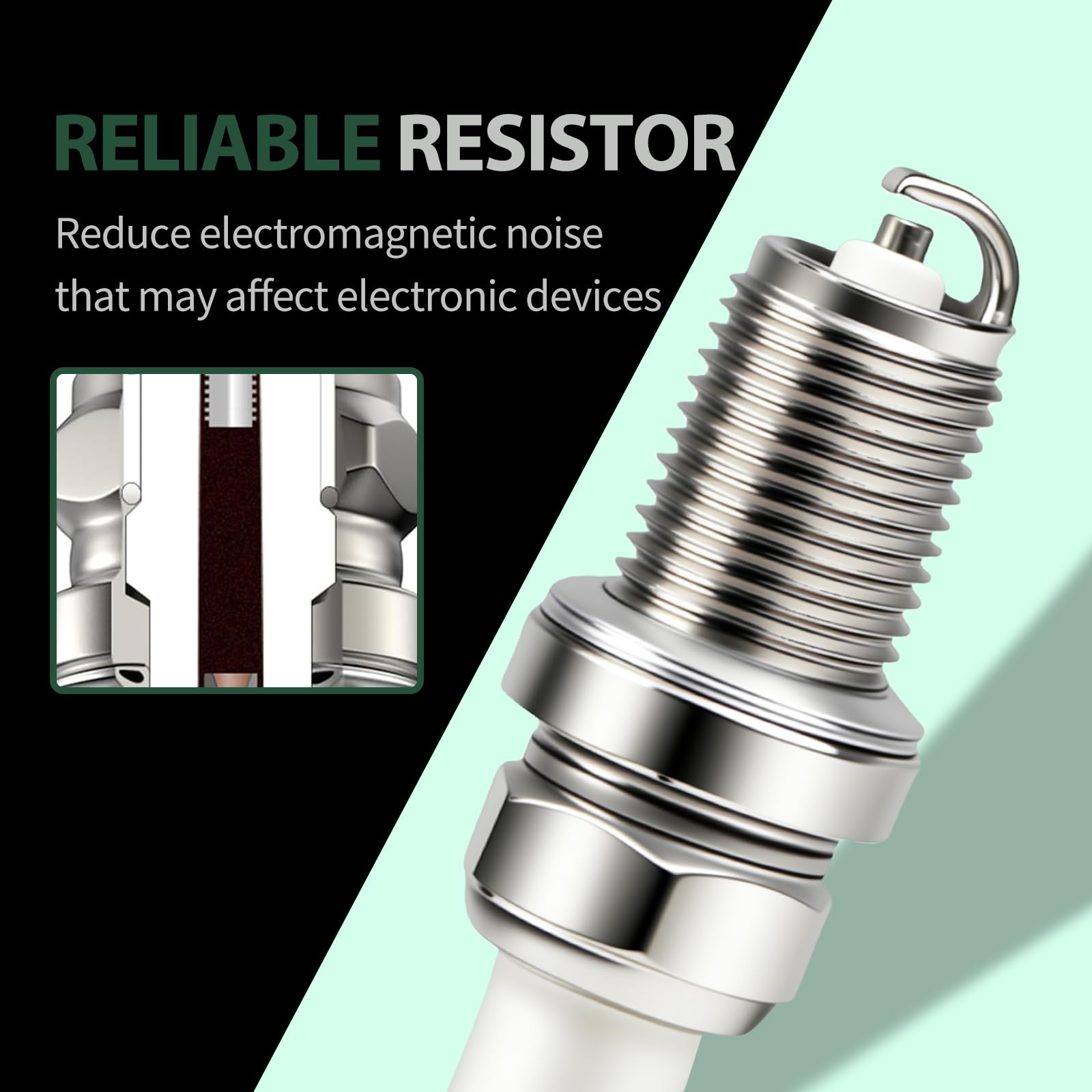 Close-up of YUEARN RC12YC electrode showing precision machining for stable performance