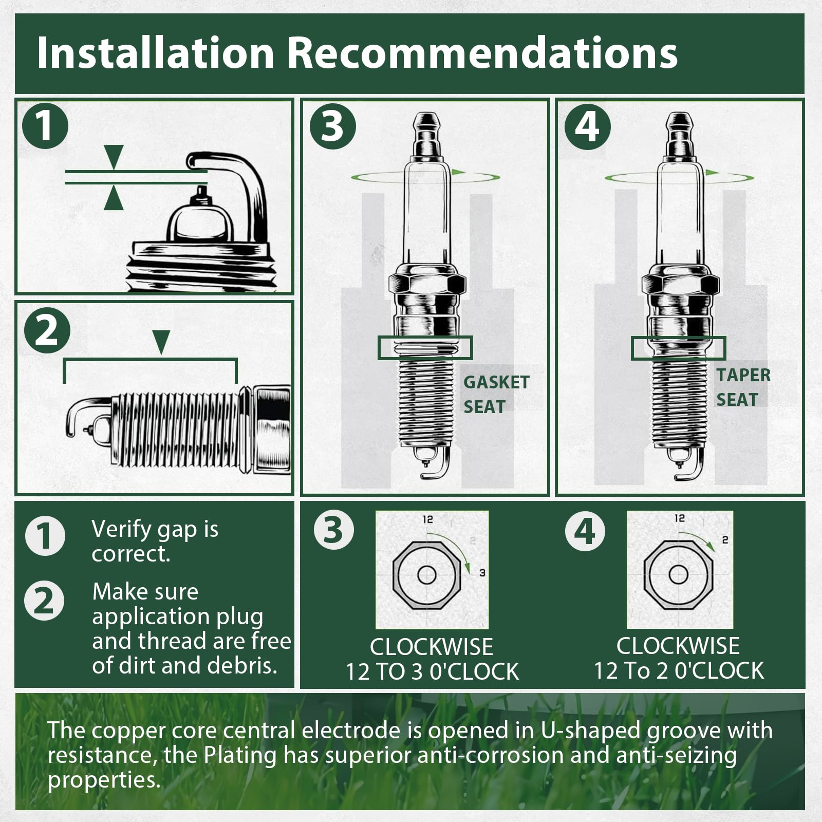 Compatibility chart highlights Briggs & Stratton and Kohler models for YUEARN RC12YC