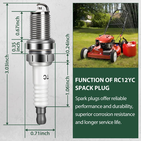 Two-pack YUEARN RC12YC plugs provide convenient DIY maintenance option