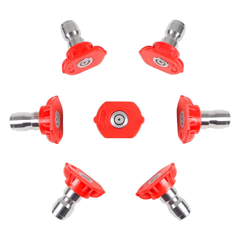 YUEARN red 0-degree nozzle for focused high-pressure cleaning