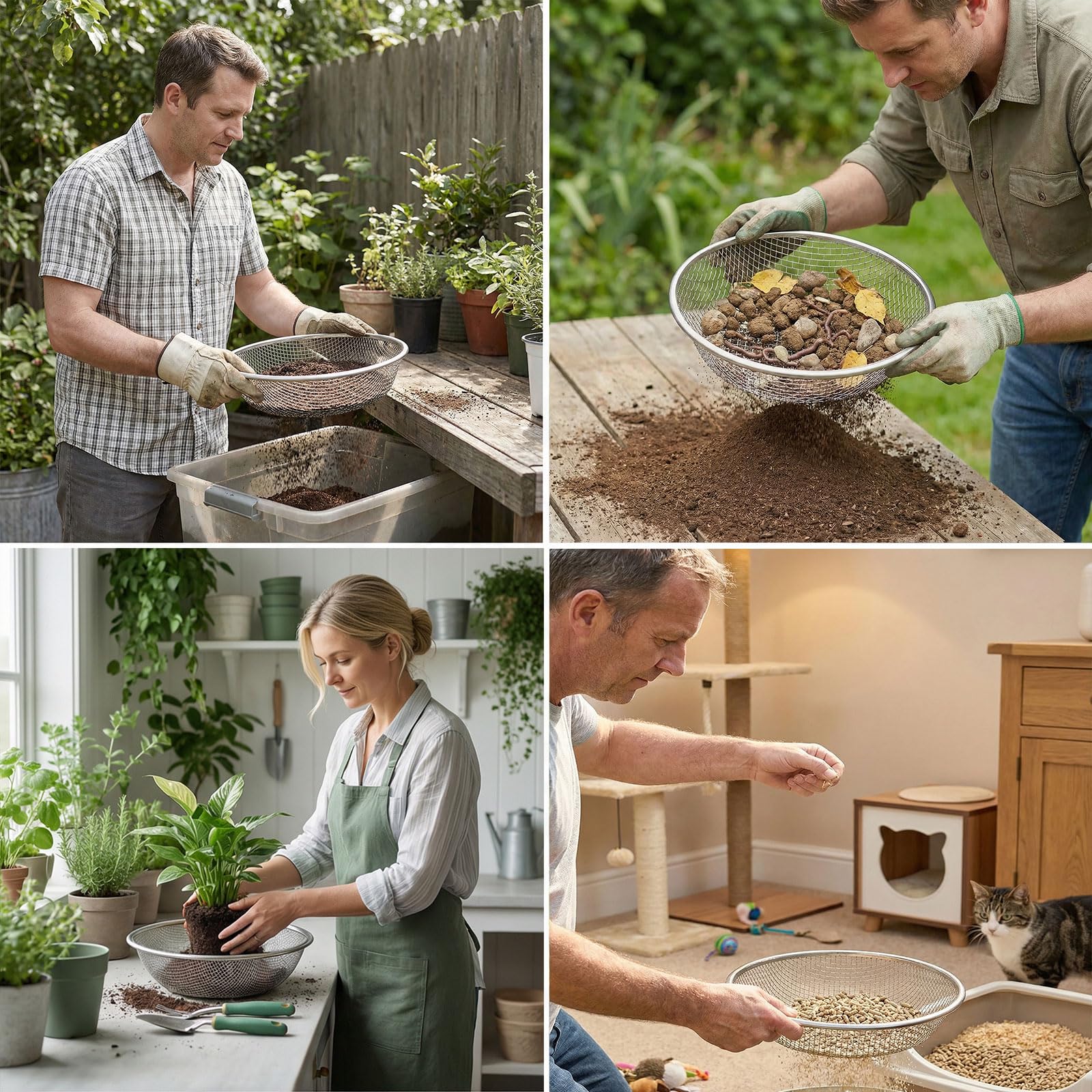 YUEBM dependable outdoor sifter for garden prep