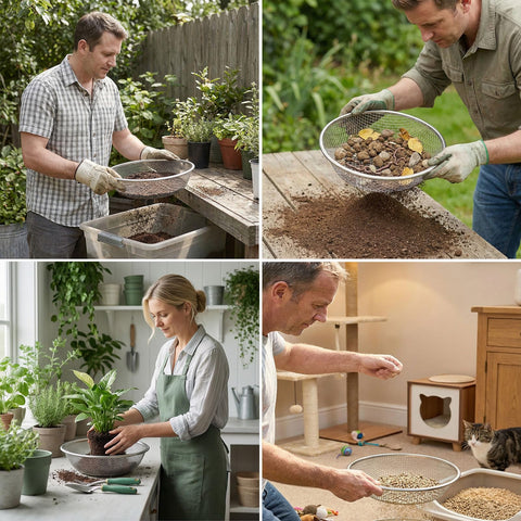 YUEBM dependable outdoor sifter for garden prep