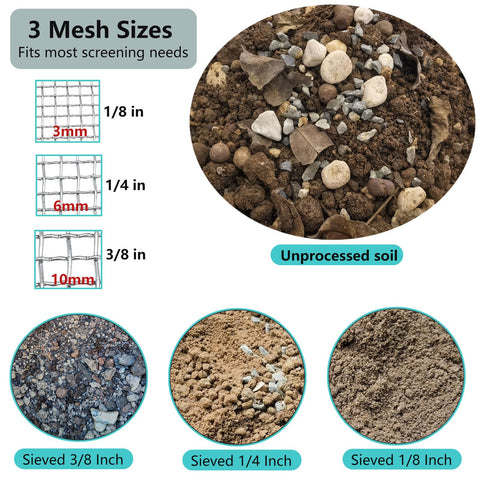 YUEBM sifter galvanized iron mesh is sturdy for heavy use outdoors.