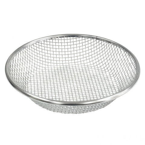 YUEBM gardening sifter top-fit on a 5-gallon bucket for efficient soil screening.