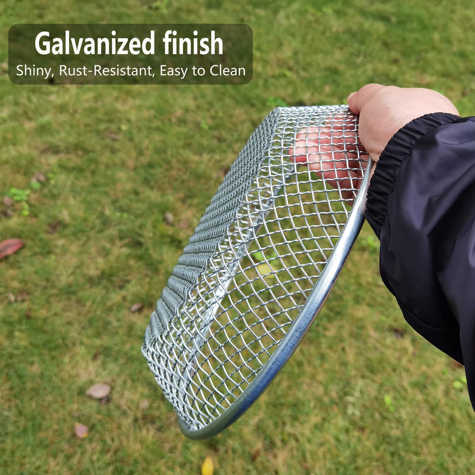 YUEBM sifter outer frame binding adds strength and grip.