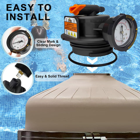 Relief valve assembly kit by Yueidung ready for replacement in pools.