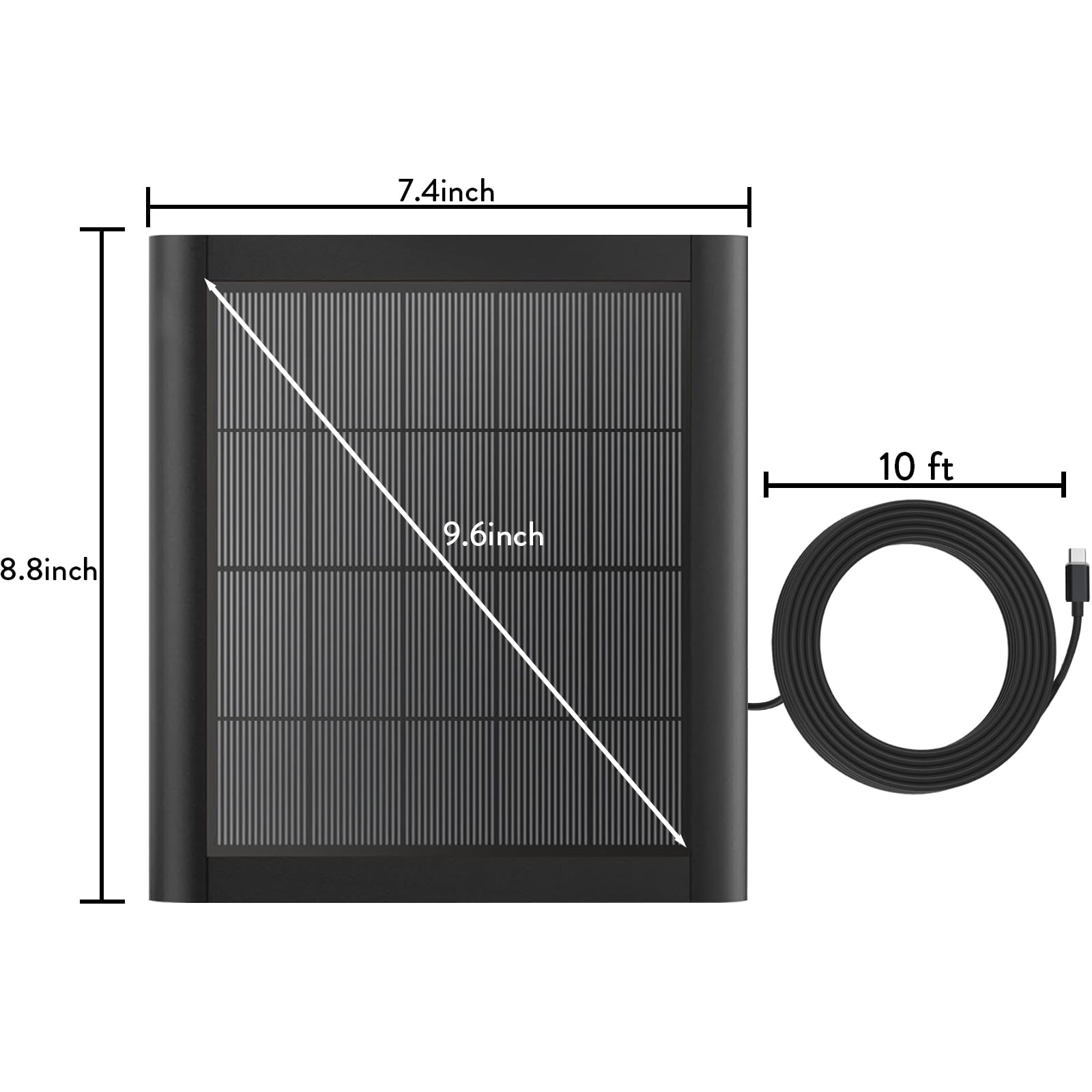 YUELAN 180-degree adjustable bracket helps aim for optimal sun exposure.