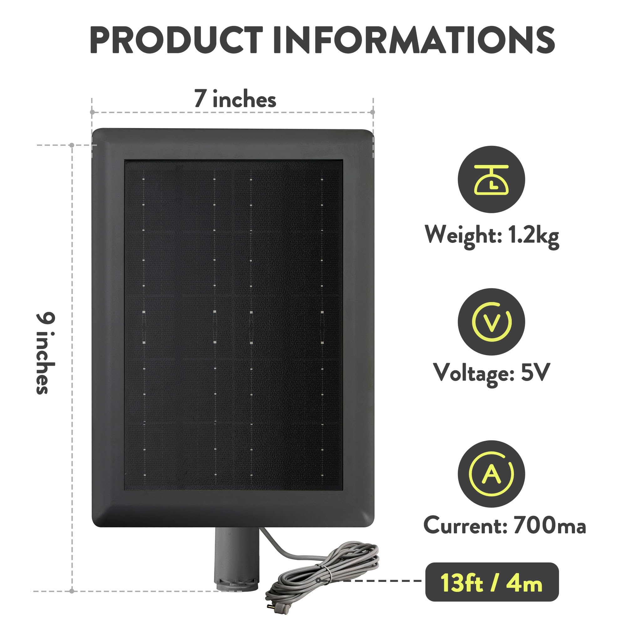 YUELAN solar panel mounting bracket shown for easy outdoor installation