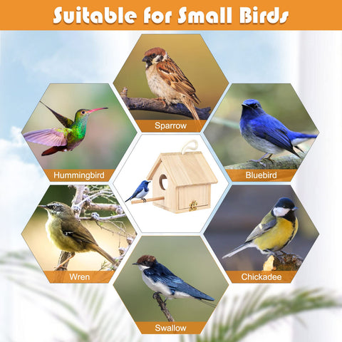 YUEPET diy-paintable bird nest invites garden customization.