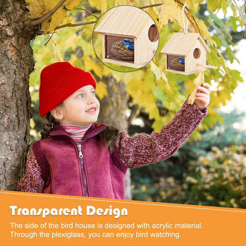 YUEPET hanging rope design allows flexible mounting on branches.