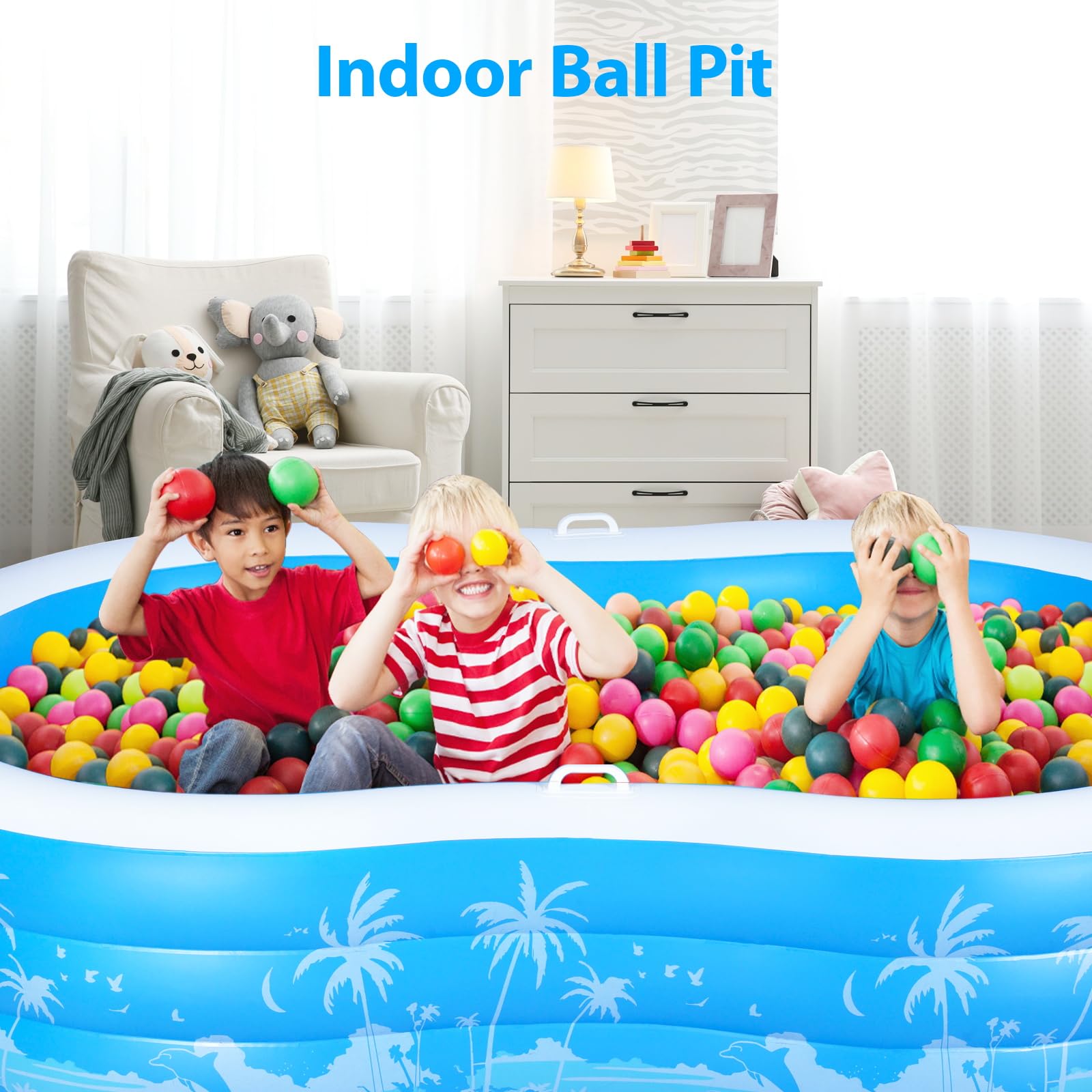 YUEPOOL four air chambers enable quick, even inflation