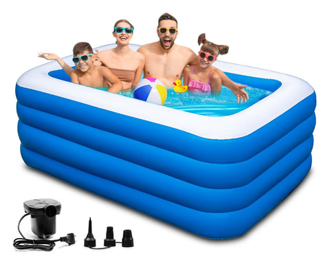 YUEPOOL inflatable pool 79x58x29 inches offering ample space for family fun.