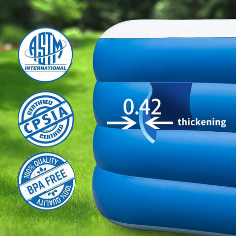 YUEPOOL smooth bottom delivers barefoot comfort during pool time.