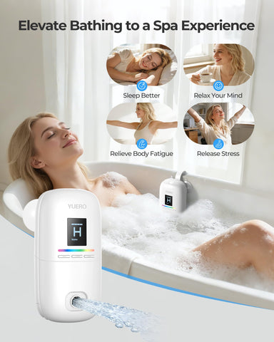 YUERO bath jets easy-install-straps promote secure, slip-resistant placement during use