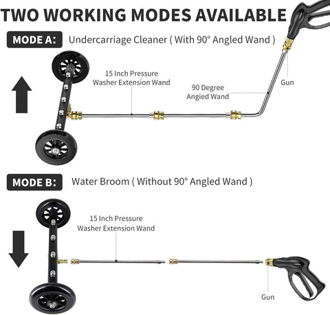 YUET extension wand with 1-4 inch plug for versatile setup.