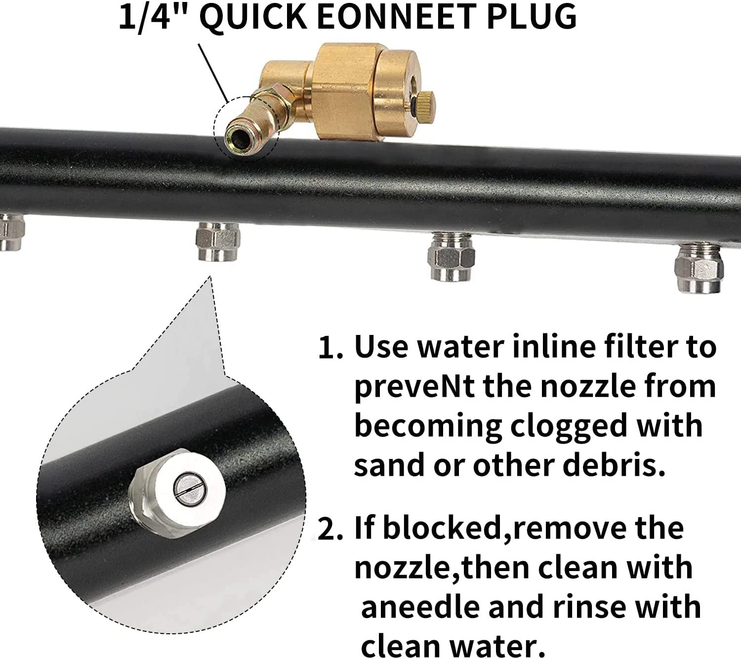 YUET pivot coupler adds convenience between broom and wand.